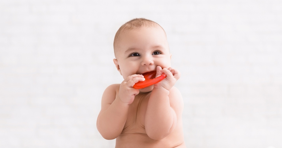 baby teething at 10 weeks old